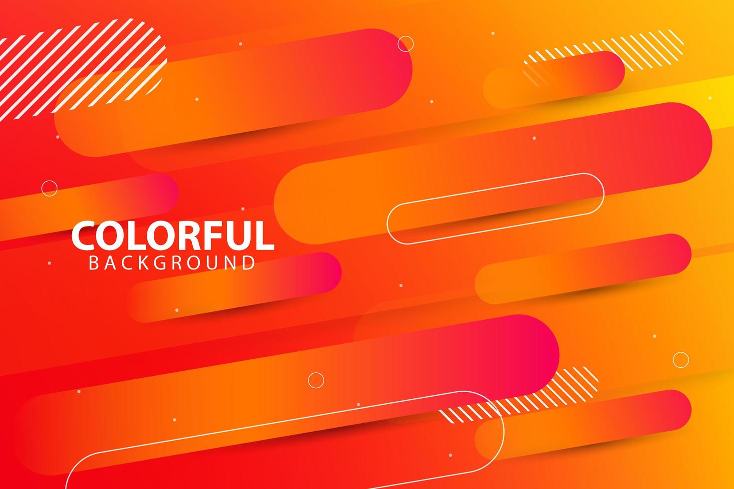Dynamic gradient capsule shapes modern background vector