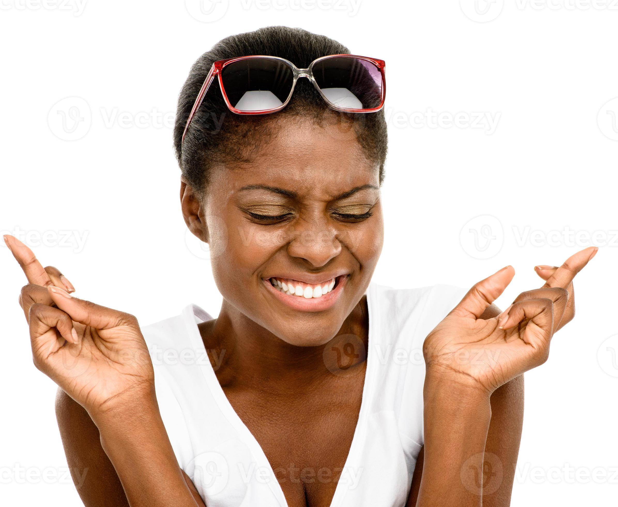 images Cute Fingers Crossed Images cute african american woman fingers