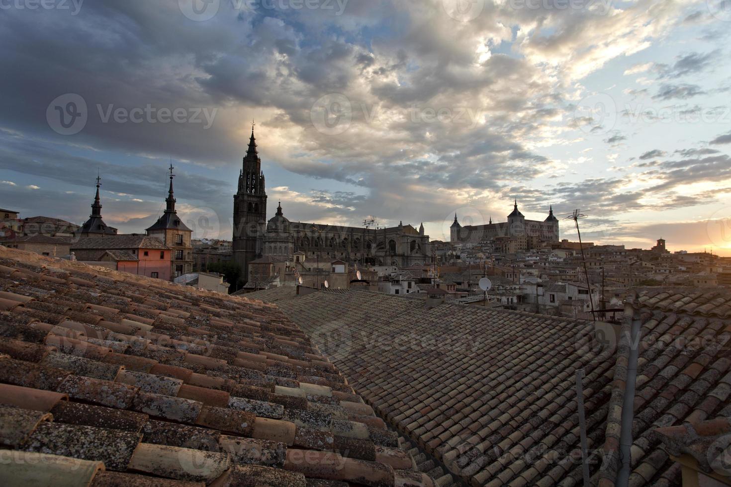 Over the Roofs of Toledo at Sunset photo