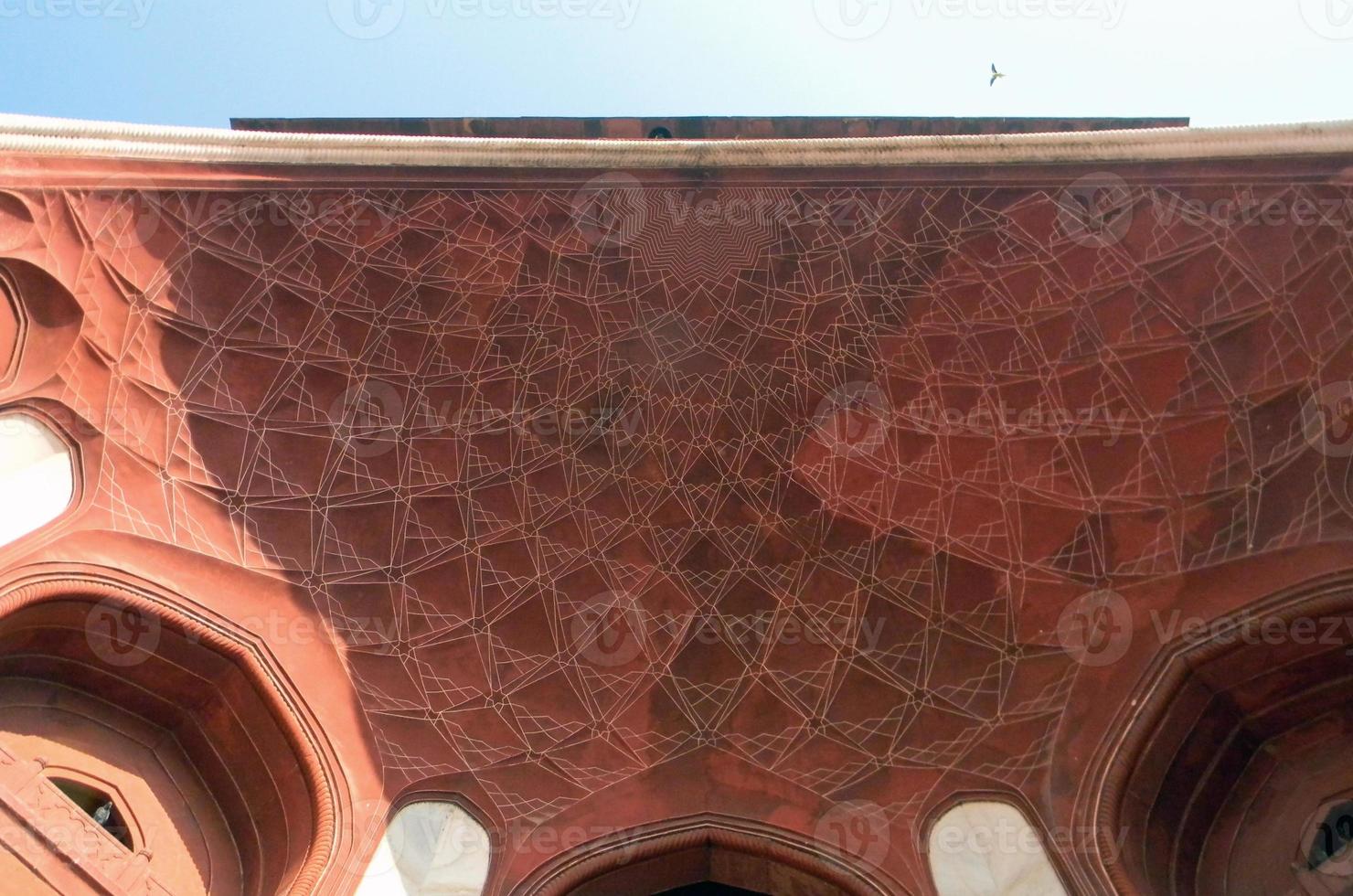 Taj Mahal main gate architectural details photo