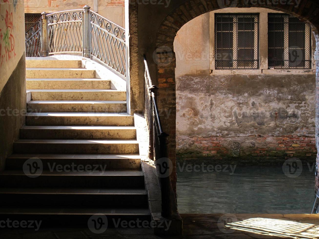 Steps Over a Venetian Bridge photo