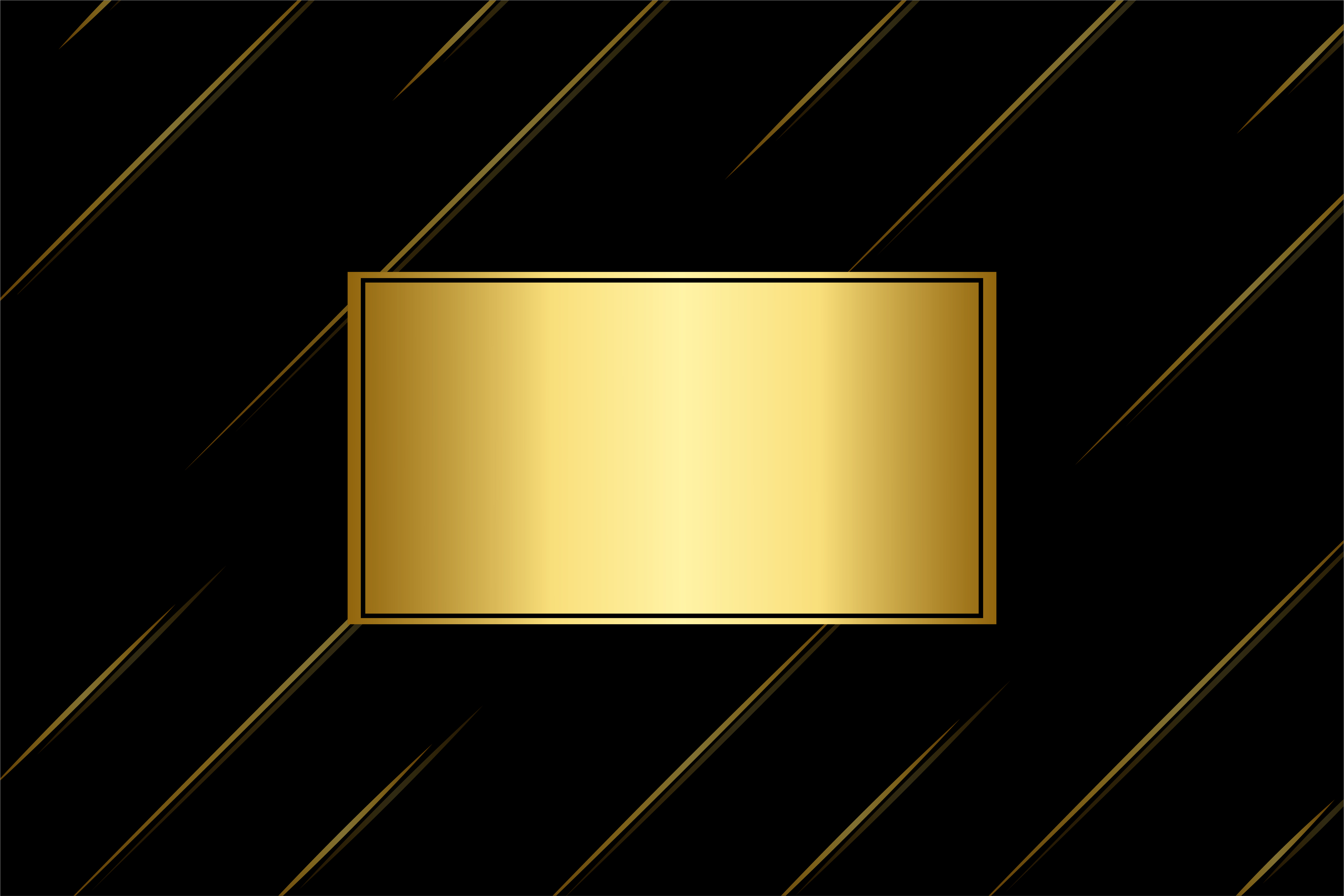 Golden rectangle frame and diagonal lines on black 1181005 Vector Art