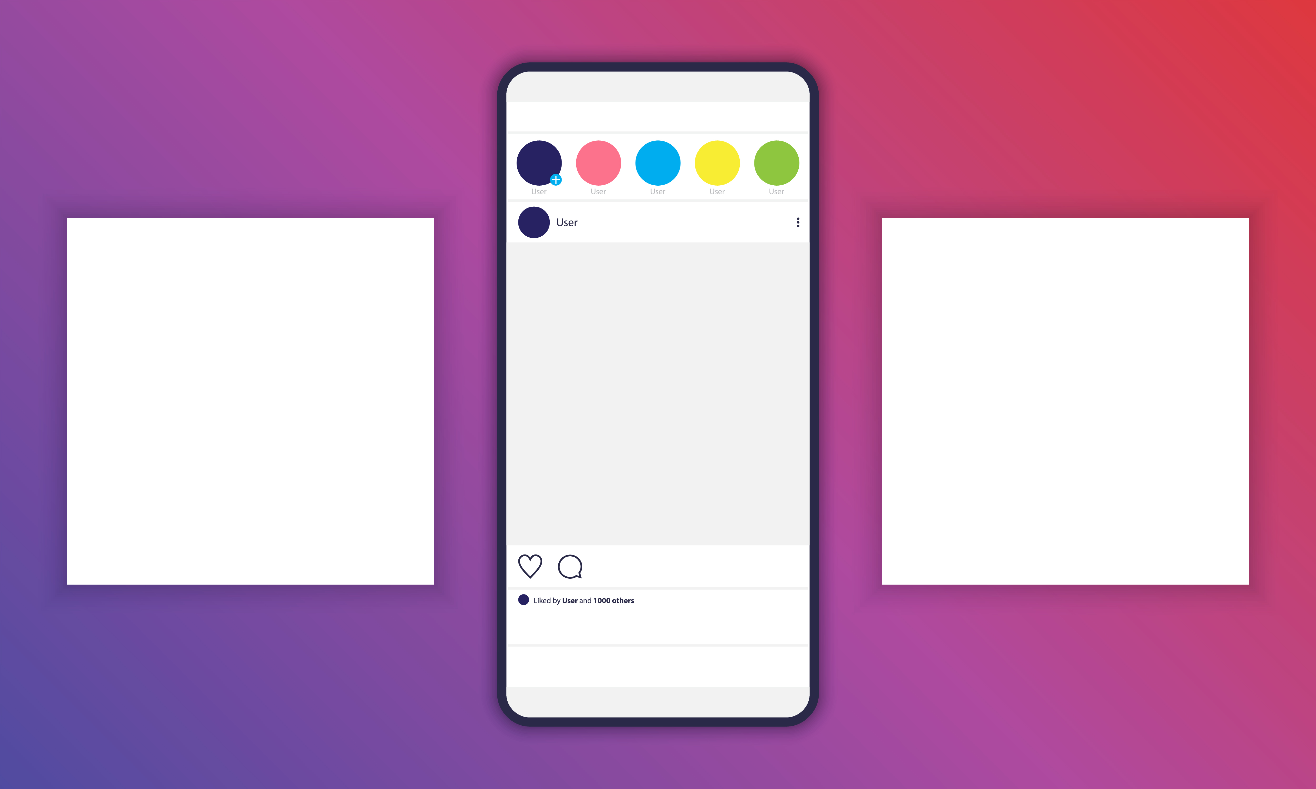 Download Mockup for Background in Social Media Posts with Smartphone Preview - Download Free Vectors ...