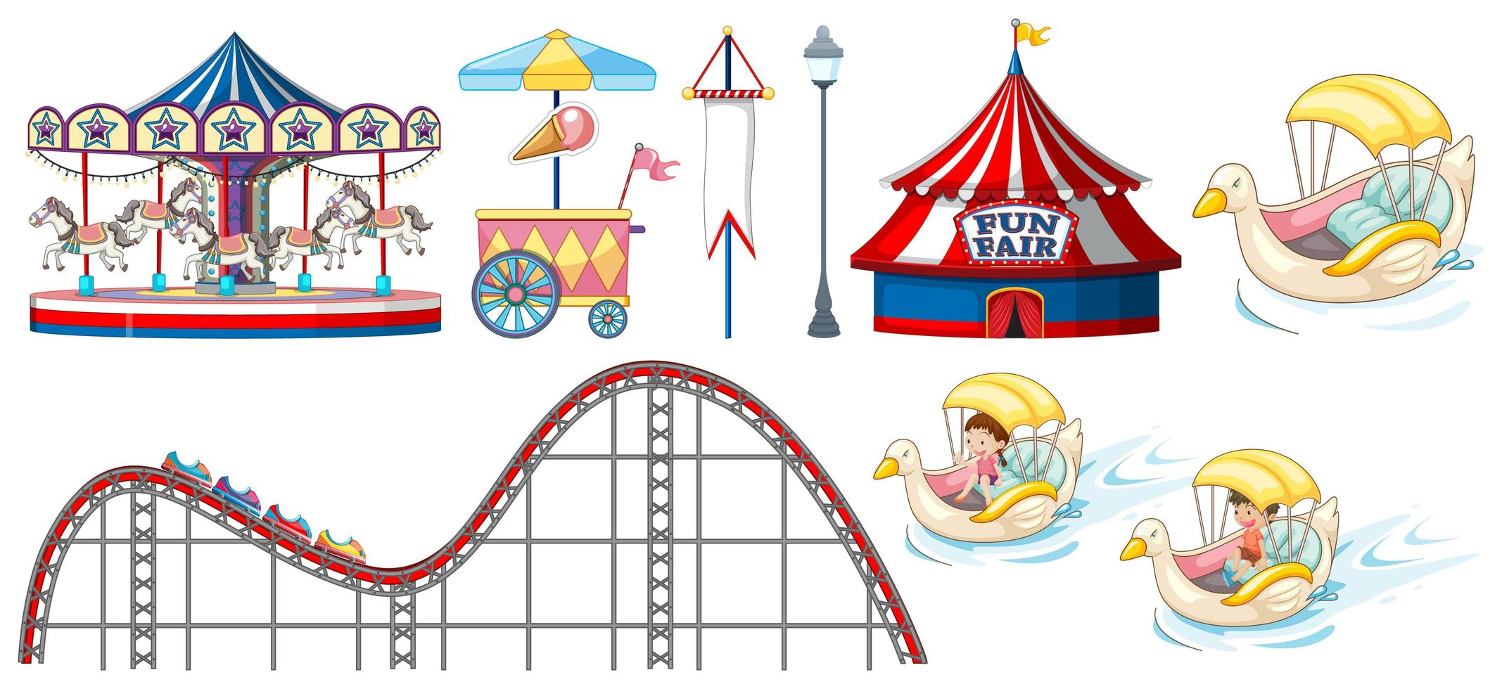 Circus and Carnival Themed Objects vector