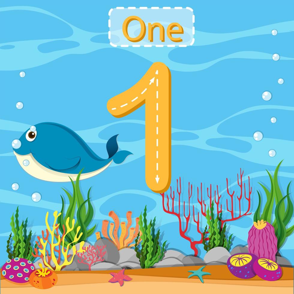 Write Number One 1181201 Vector Art at Vecteezy