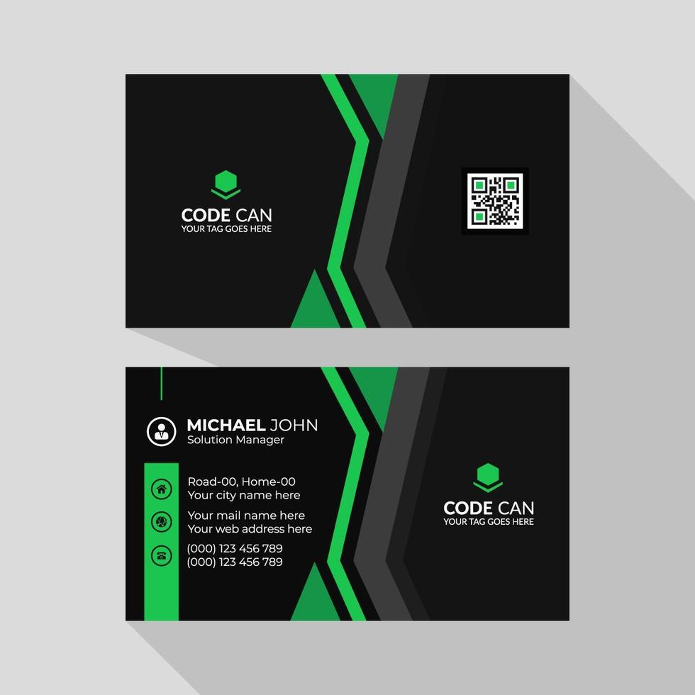 Abstract business card template vector