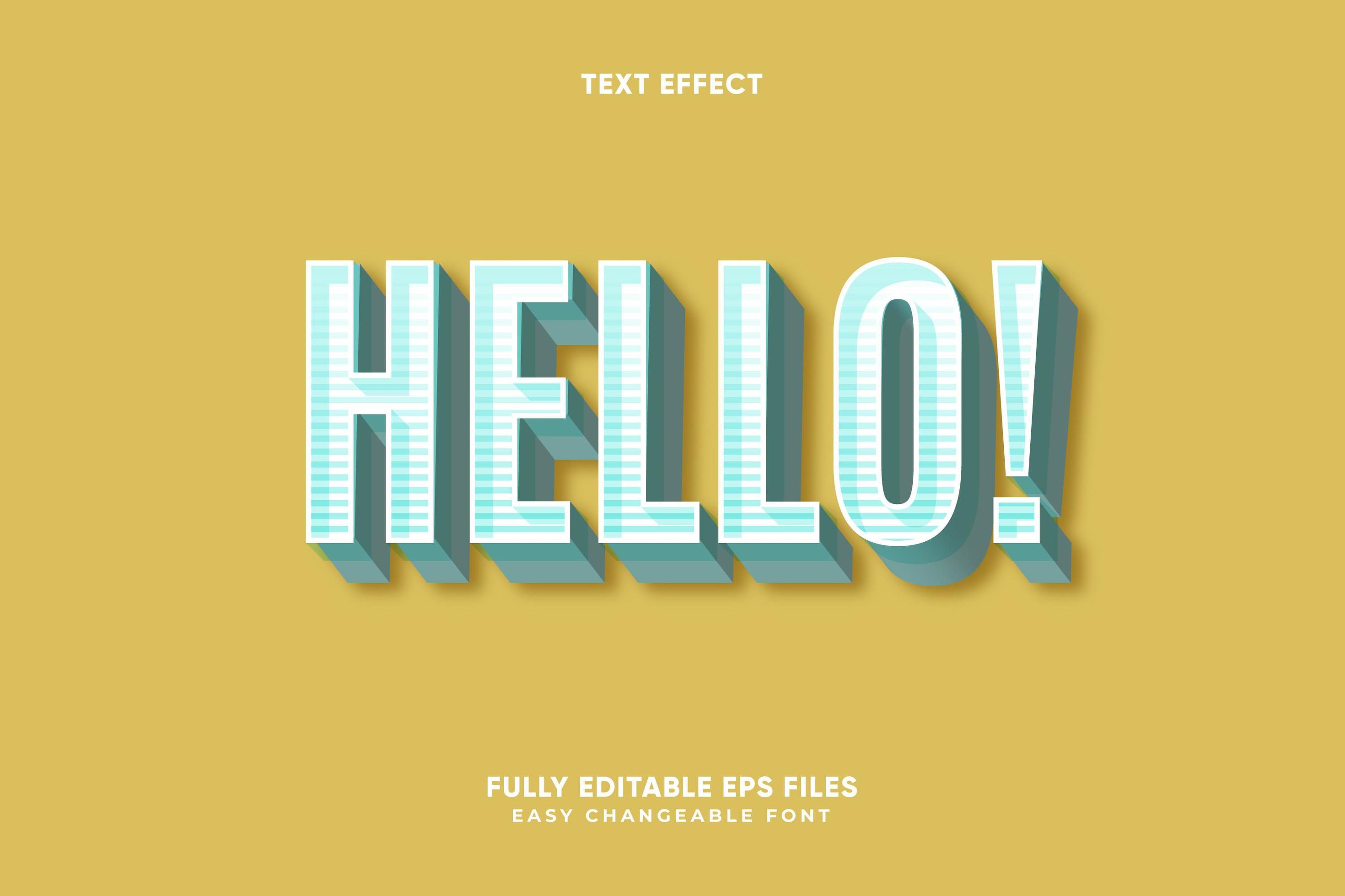Editable Hello text effect 1181267 Vector Art at Vecteezy