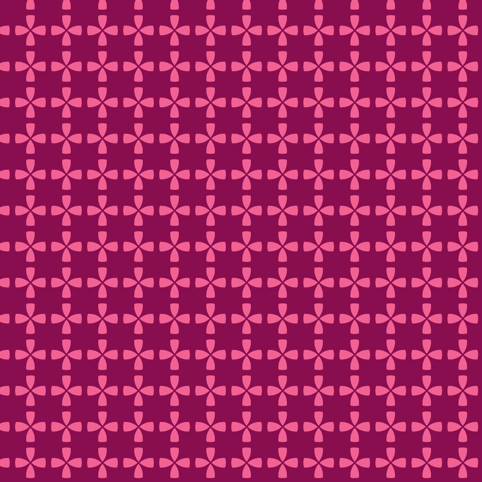 Pink Interlocking Geometric Circle Seamless Pattern vector