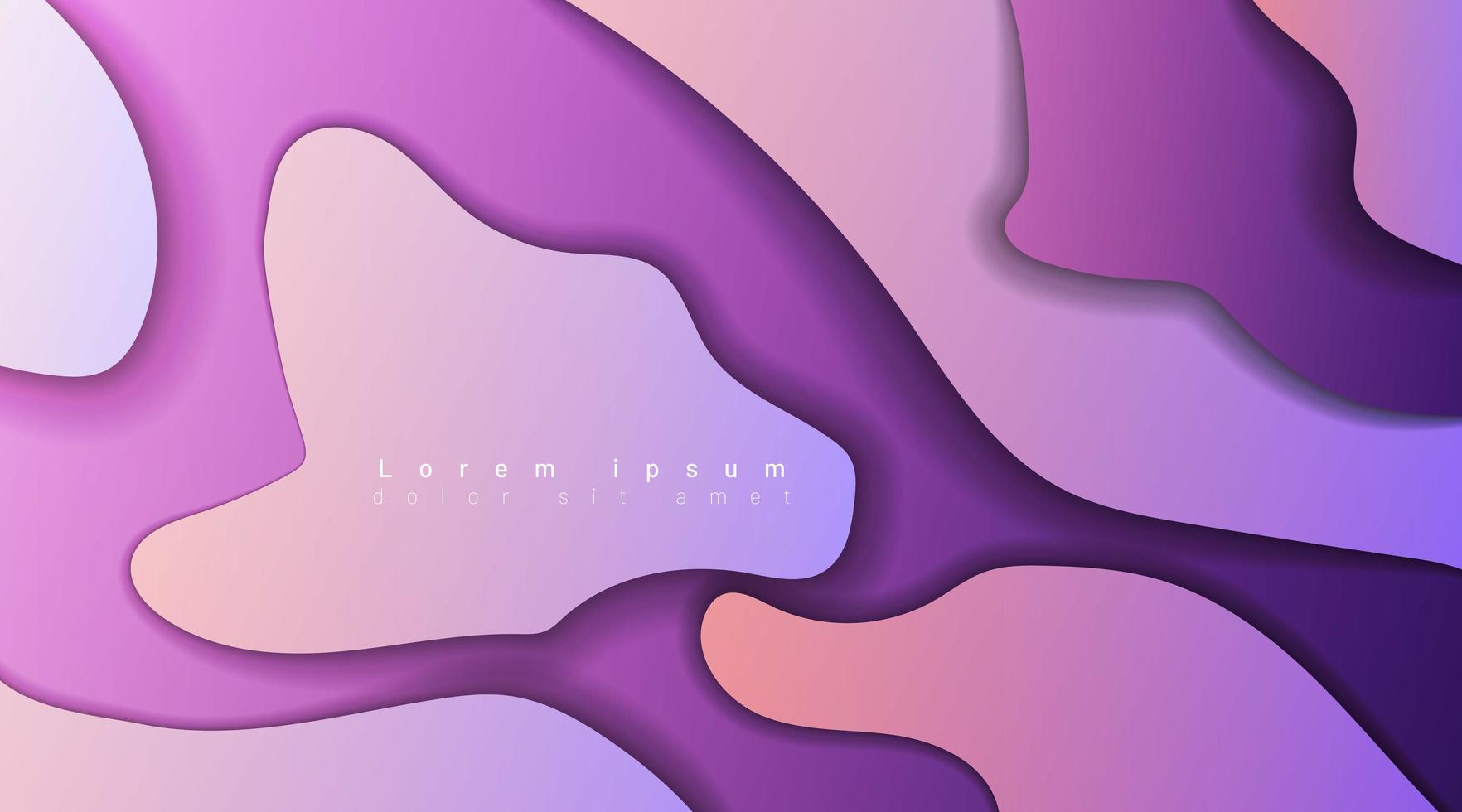 Abstract geometric fluid shape background vector