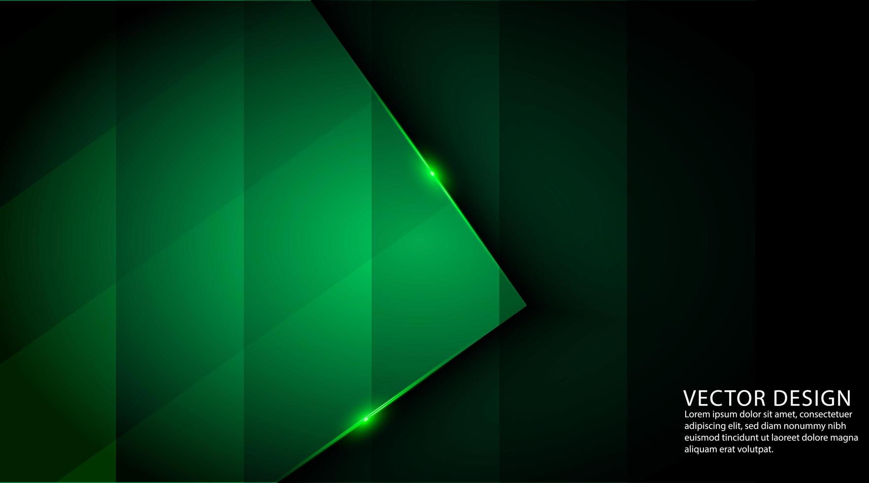 Fondo geométrico abstracto de color verde oscuro vector