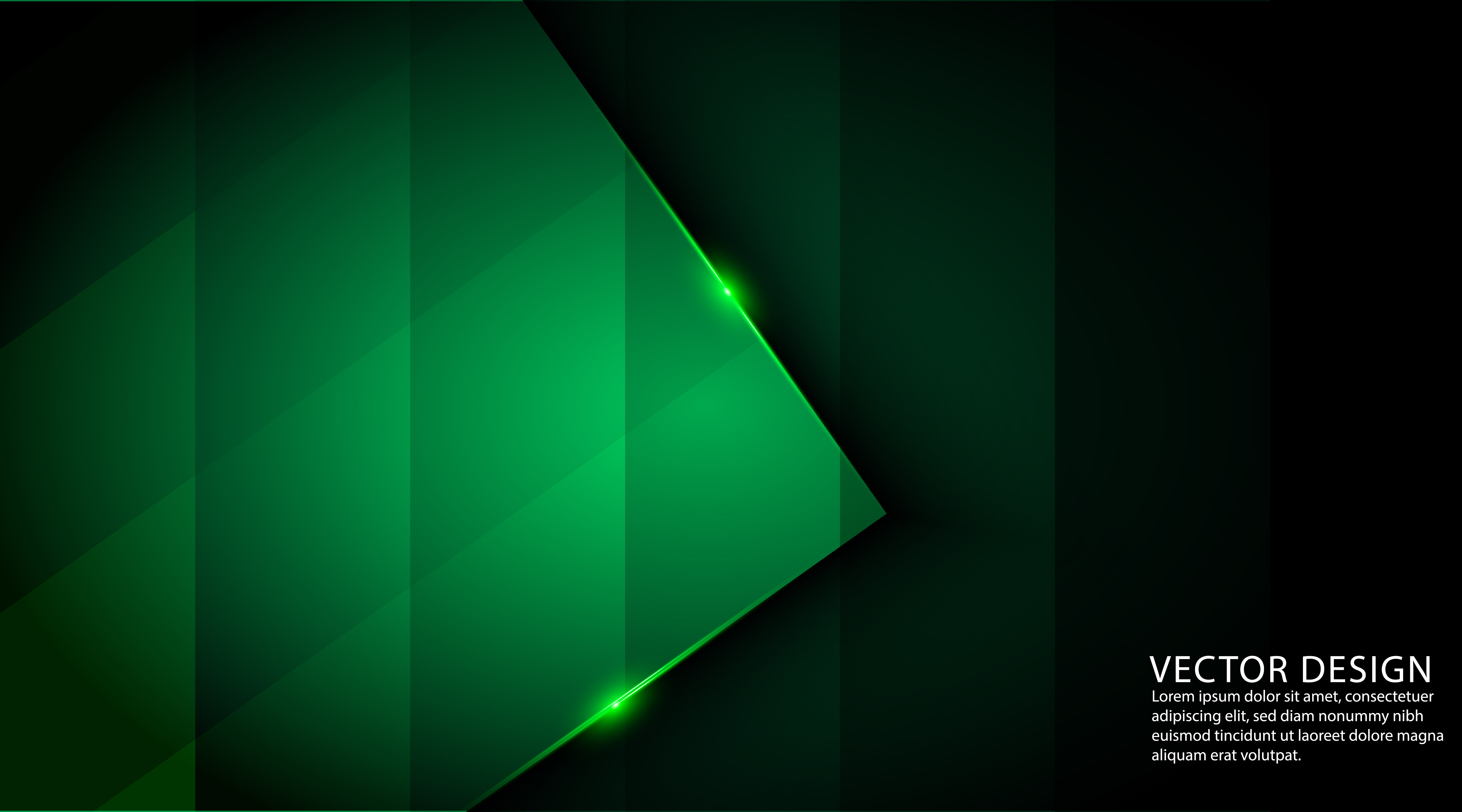 Dark green color abstract geometric background 1181695 Vector Art at