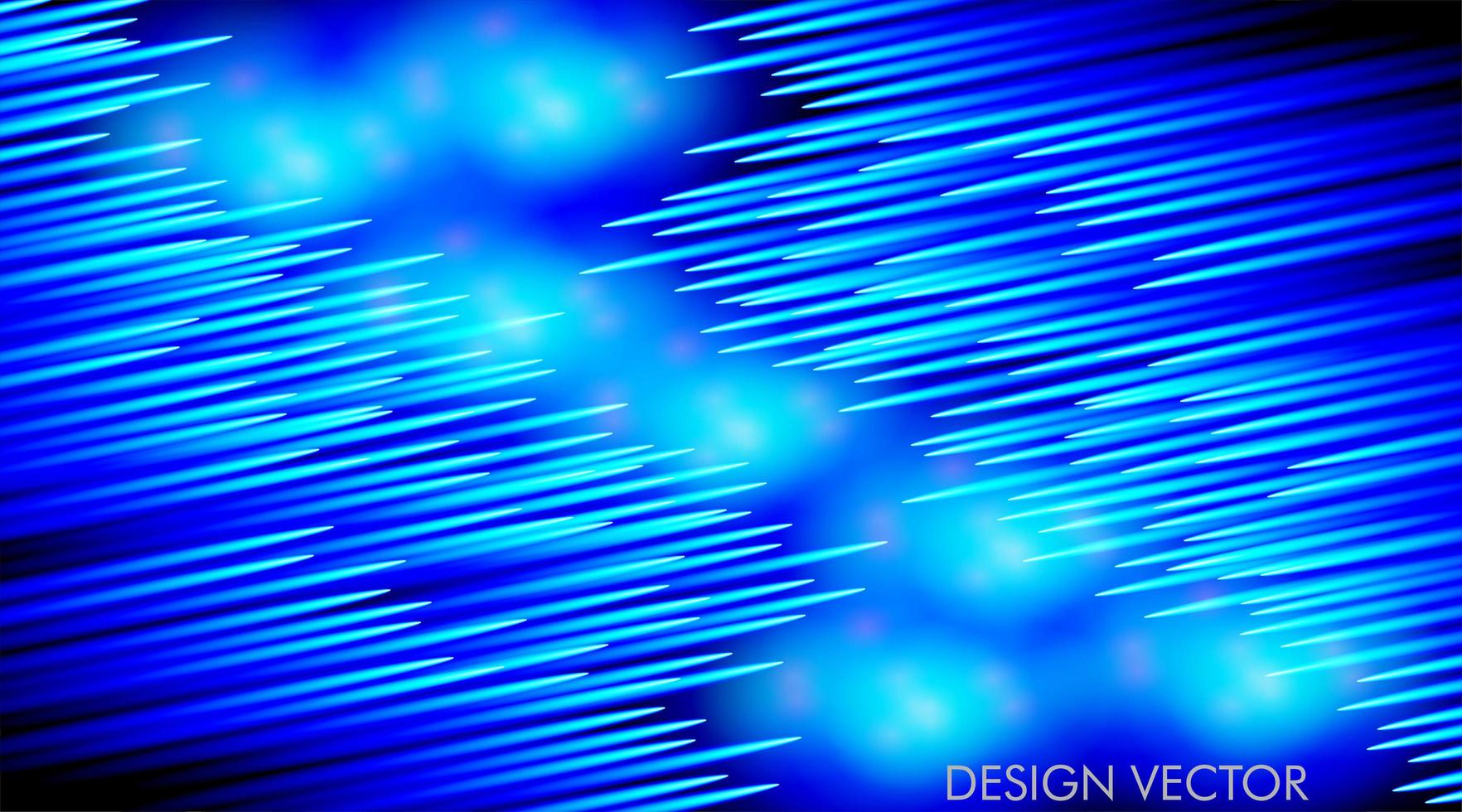 Glowing blue diagonal neon lights technology background vector