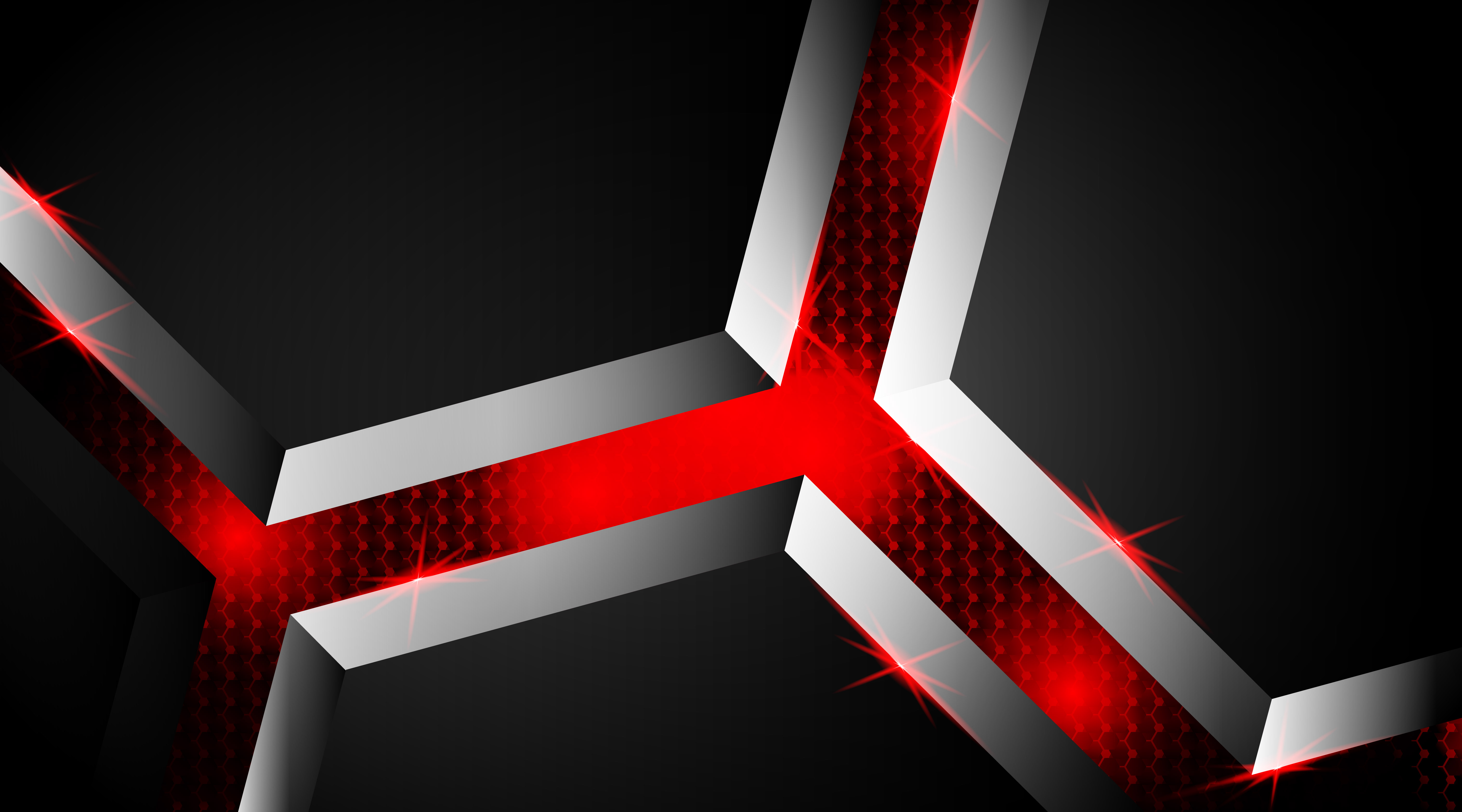 Download Black and Red Luminous Shape 3d Background - Download Free ...