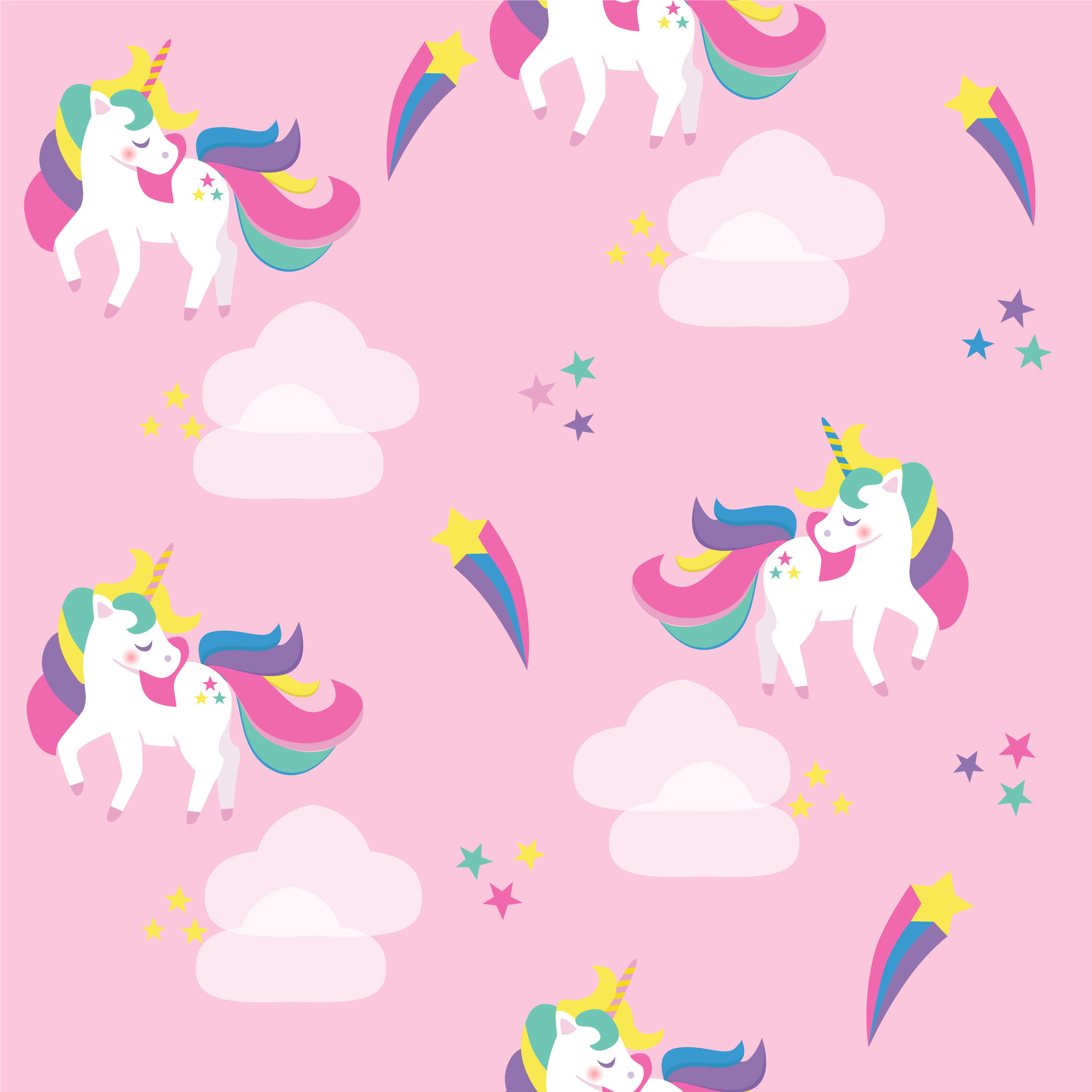 Seamless Pattern With Unicorns 1183252 Vector Art At Vecteezy