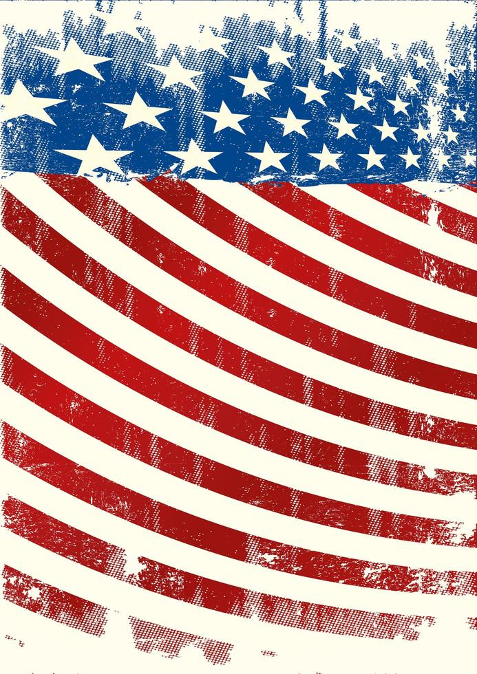 American Grunge Backround Leaflet vector