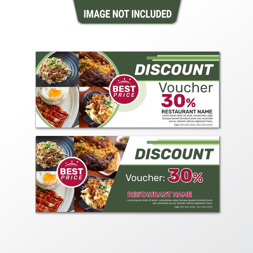 Voucher Discount  Card Template vector