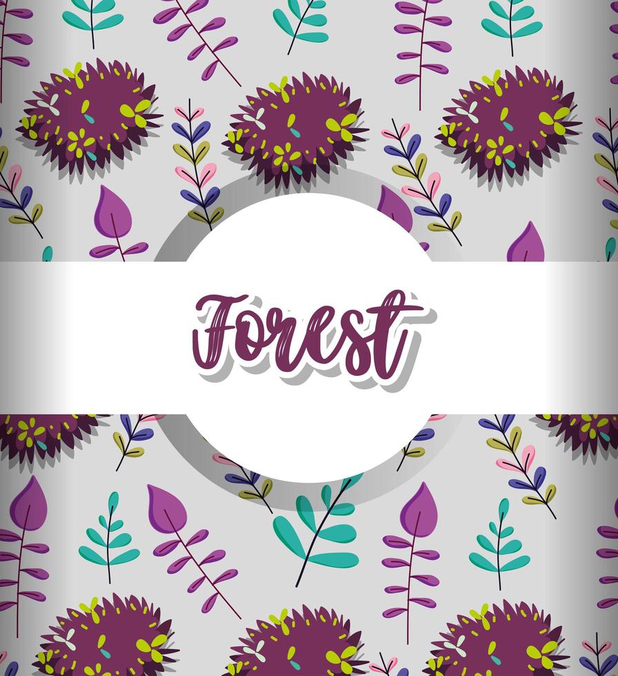 Floral pattern background vector