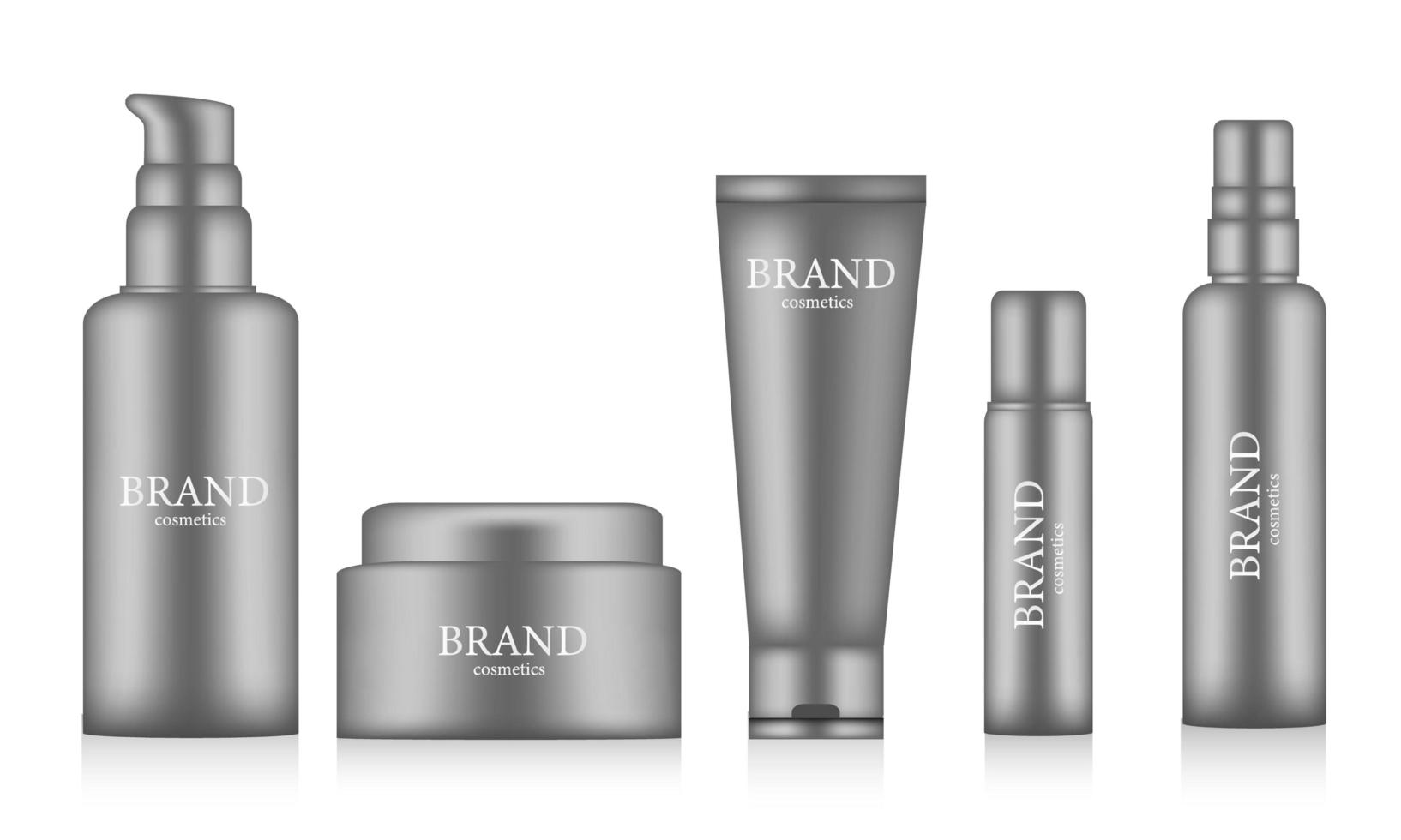 Download Collection of realistic cosmetic bottles mockup - Download Free Vectors, Clipart Graphics ...