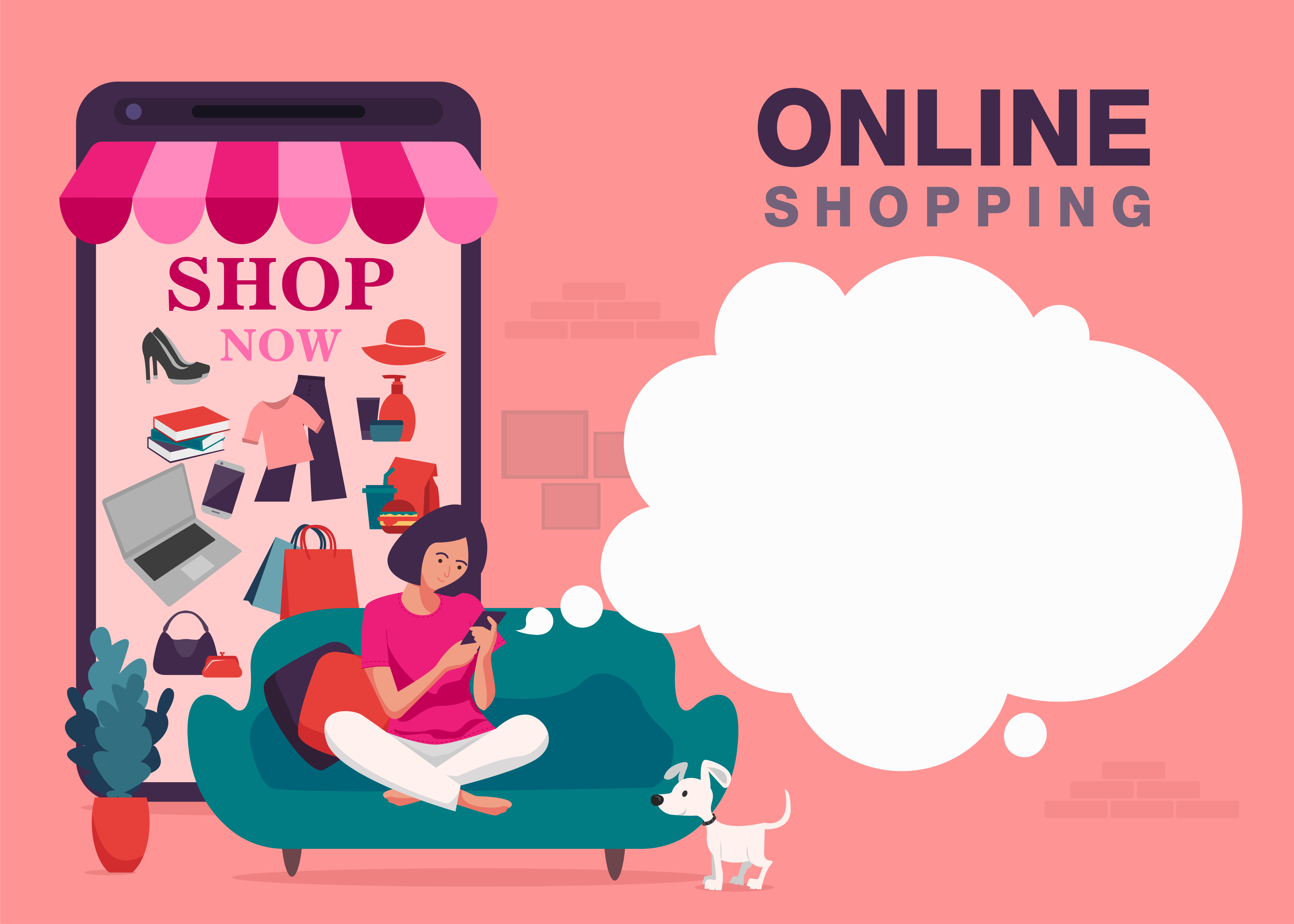 Online Smartphone Shopping Banner 1184072 Vector Art At Vecteezy