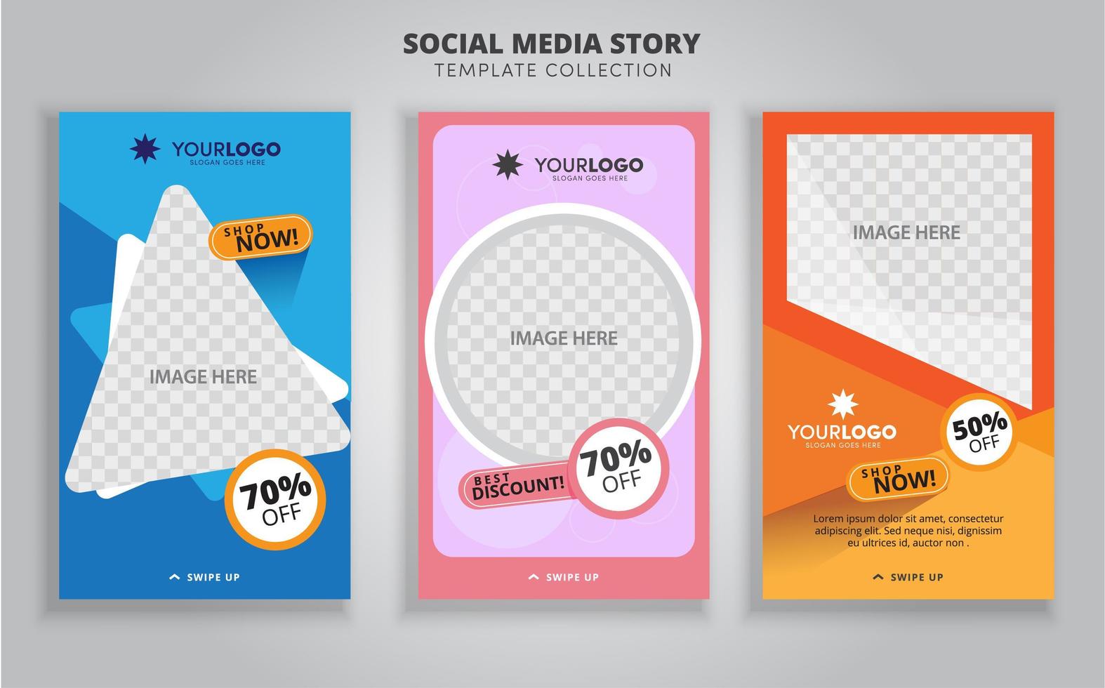 Design backgrounds for social media banner vector