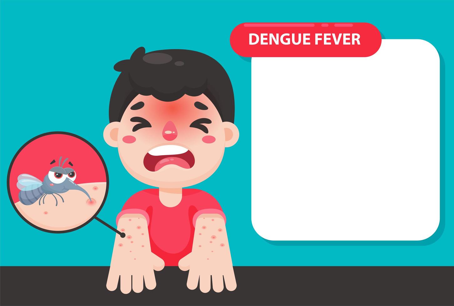 Dengue mpsquito template vector