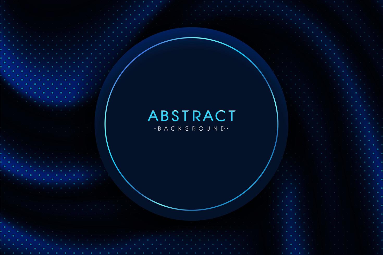 Realistic blue dot pattern with round frame for inserting text vector