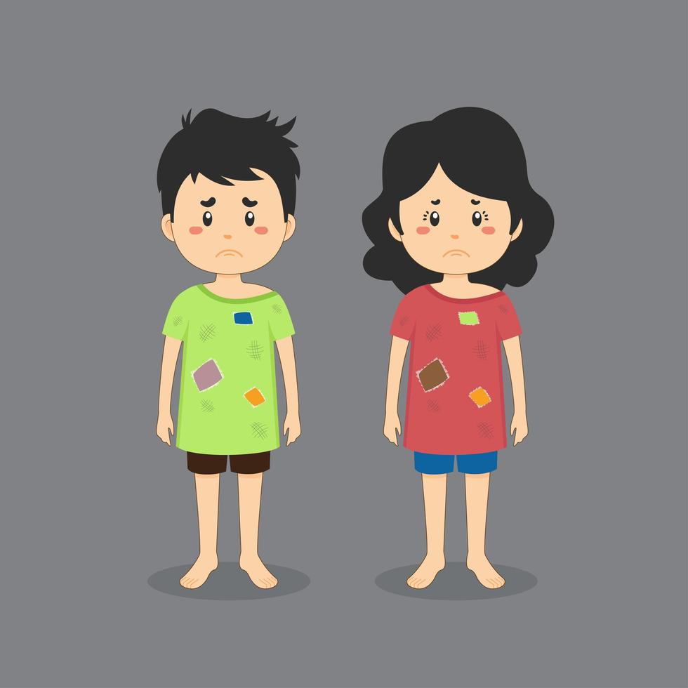 Couple with Dirty Clothes vector