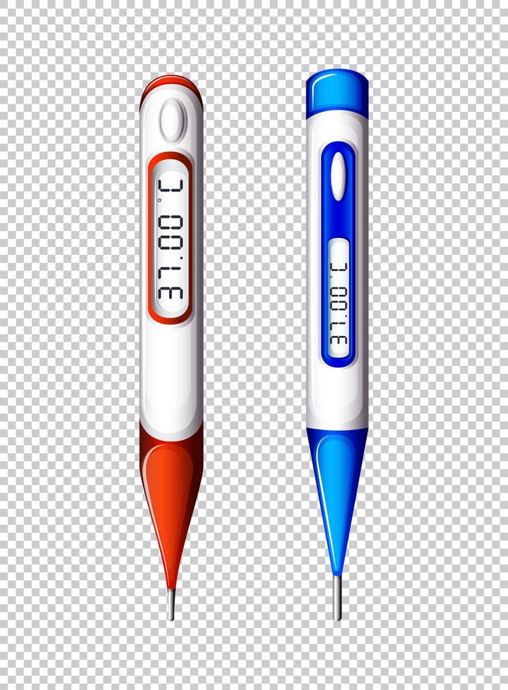 Digital thermometers set  vector