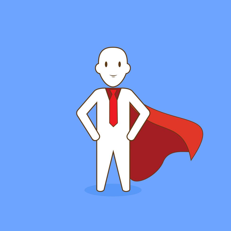 Super Businessman with Cape vector