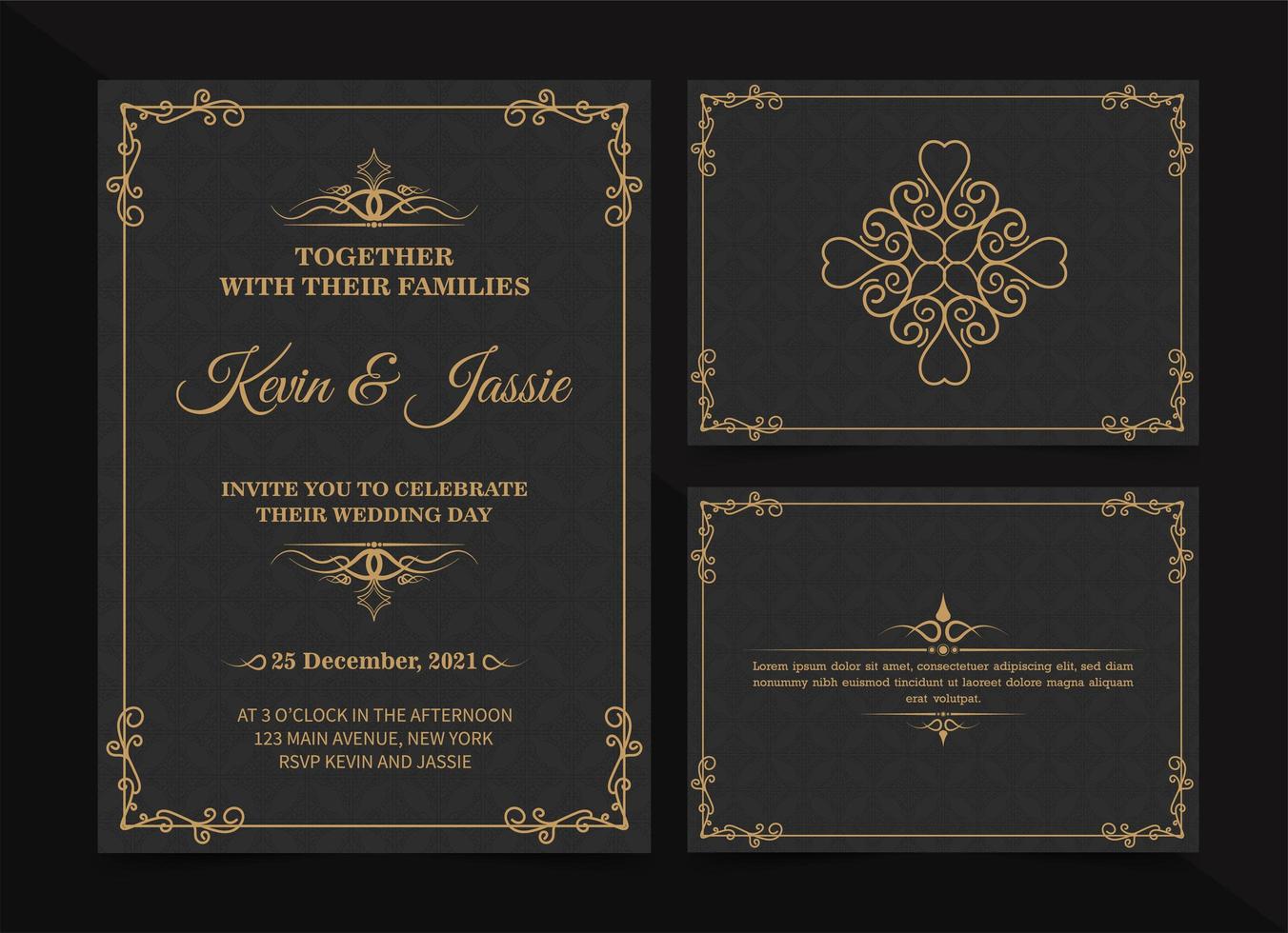 Card design vintage style vector