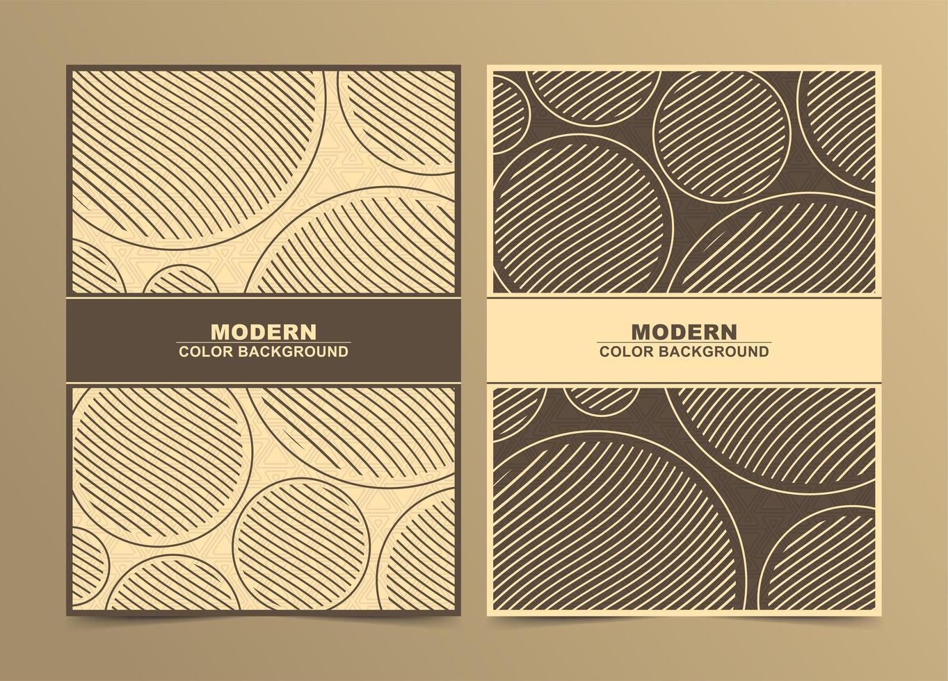 Set of abstract brown circle minimal cover  vector