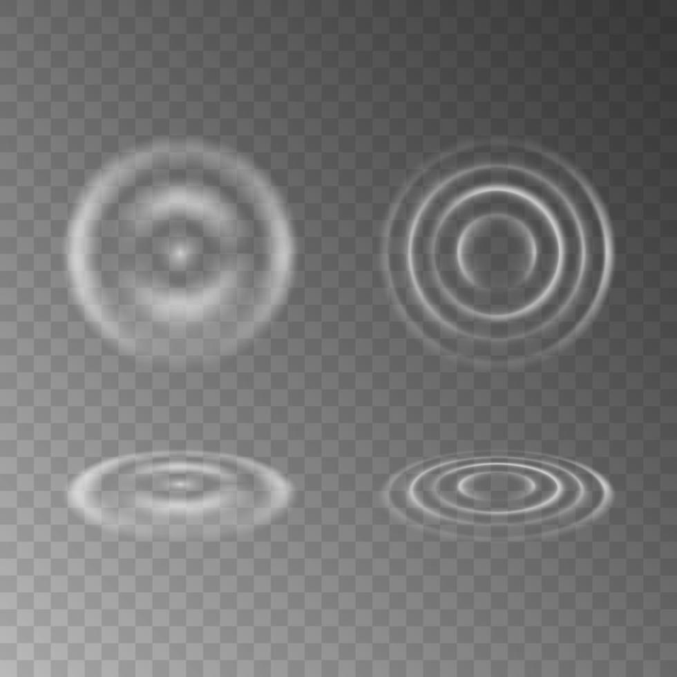 Water ripple set vector