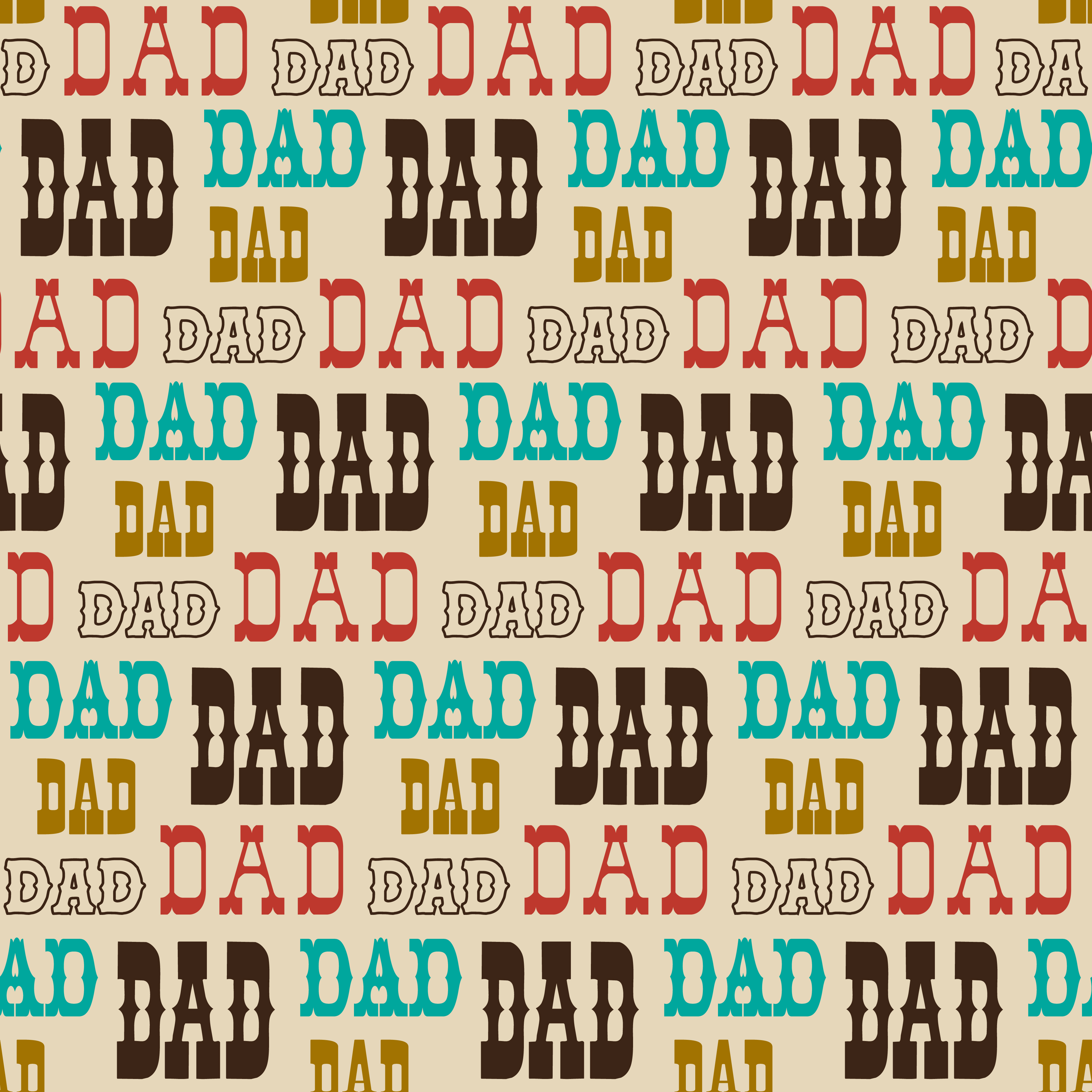 Download Dad typography seamless pattern - Download Free Vectors ...