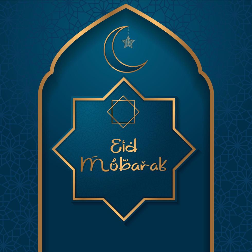 eid mubarak greeting card - download free vectors, clipart