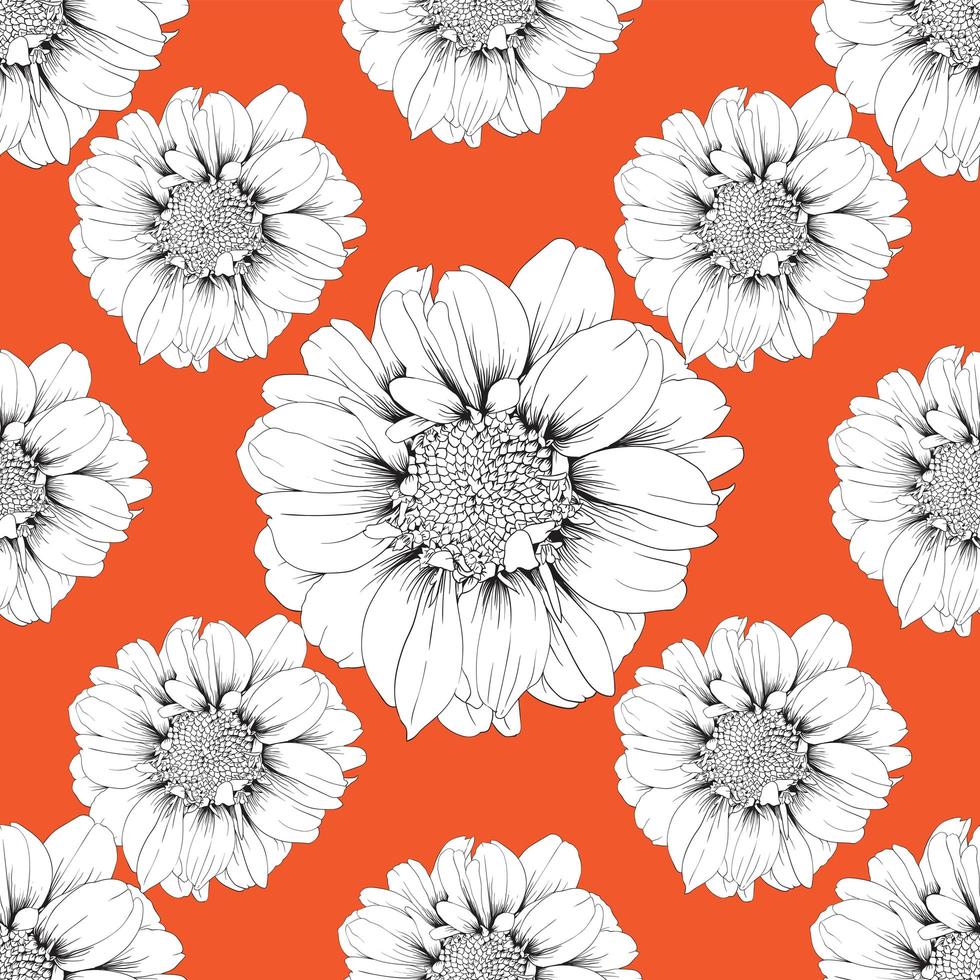 Orange seamless pattern vector