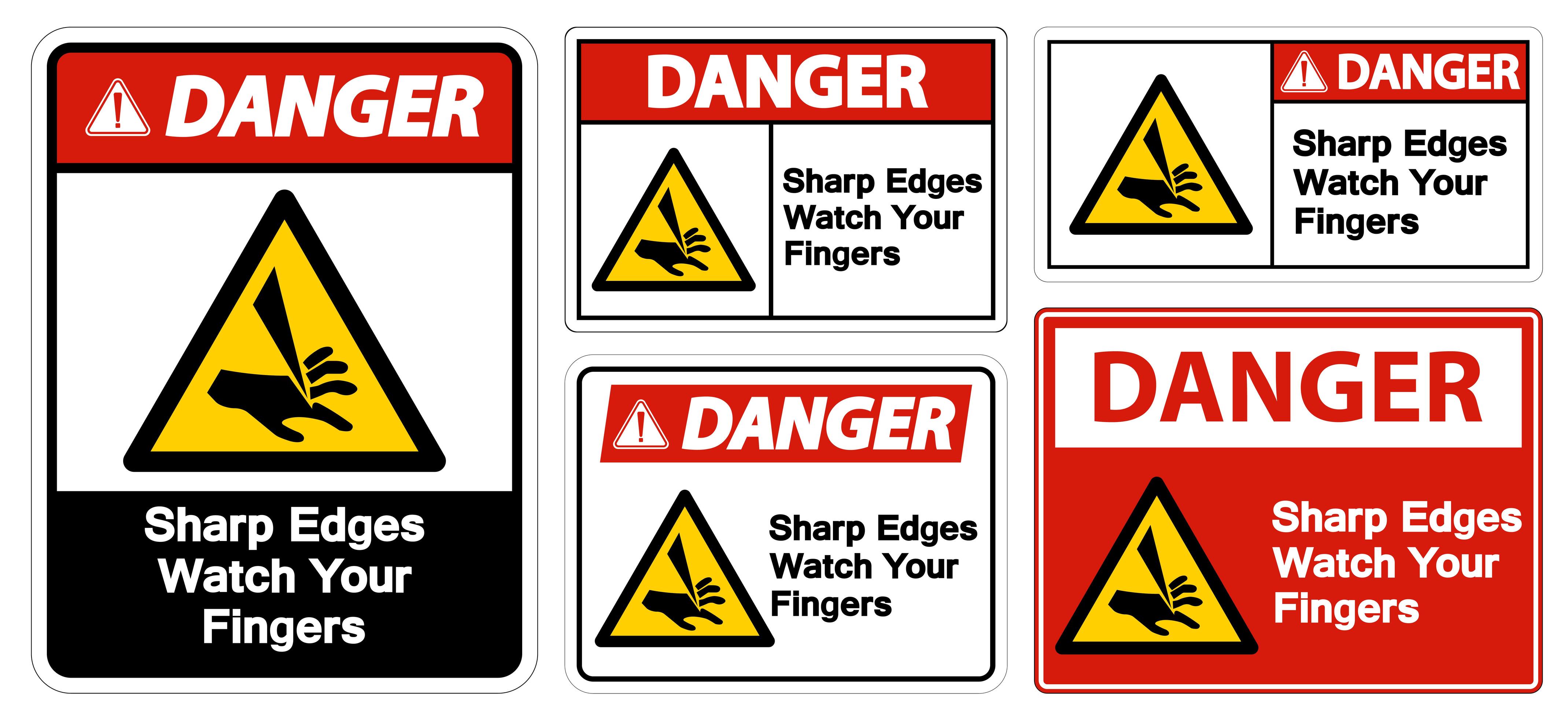 Sharp Edges Sign 1186721 Vector Art at Vecteezy
