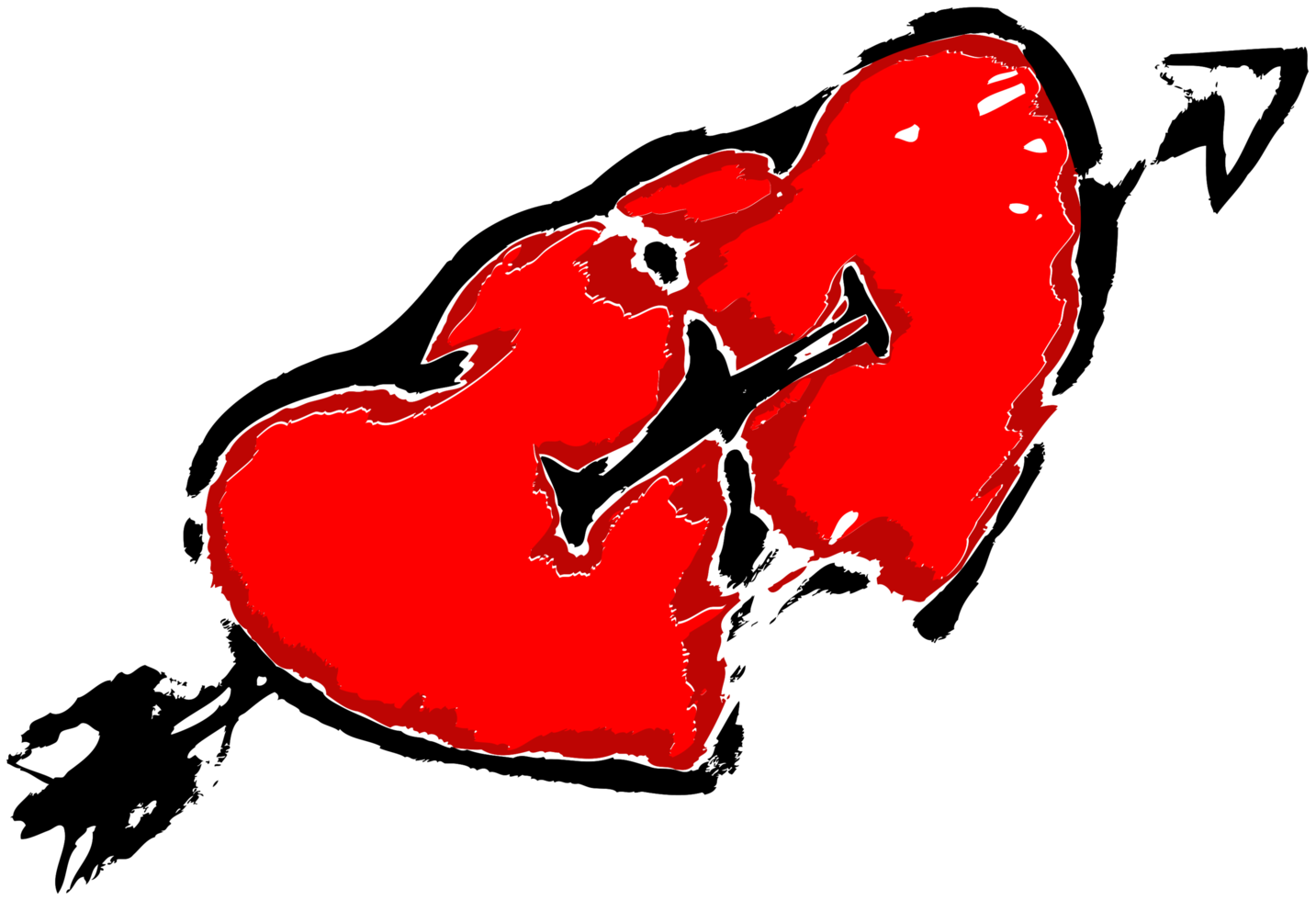 grunge cuore png