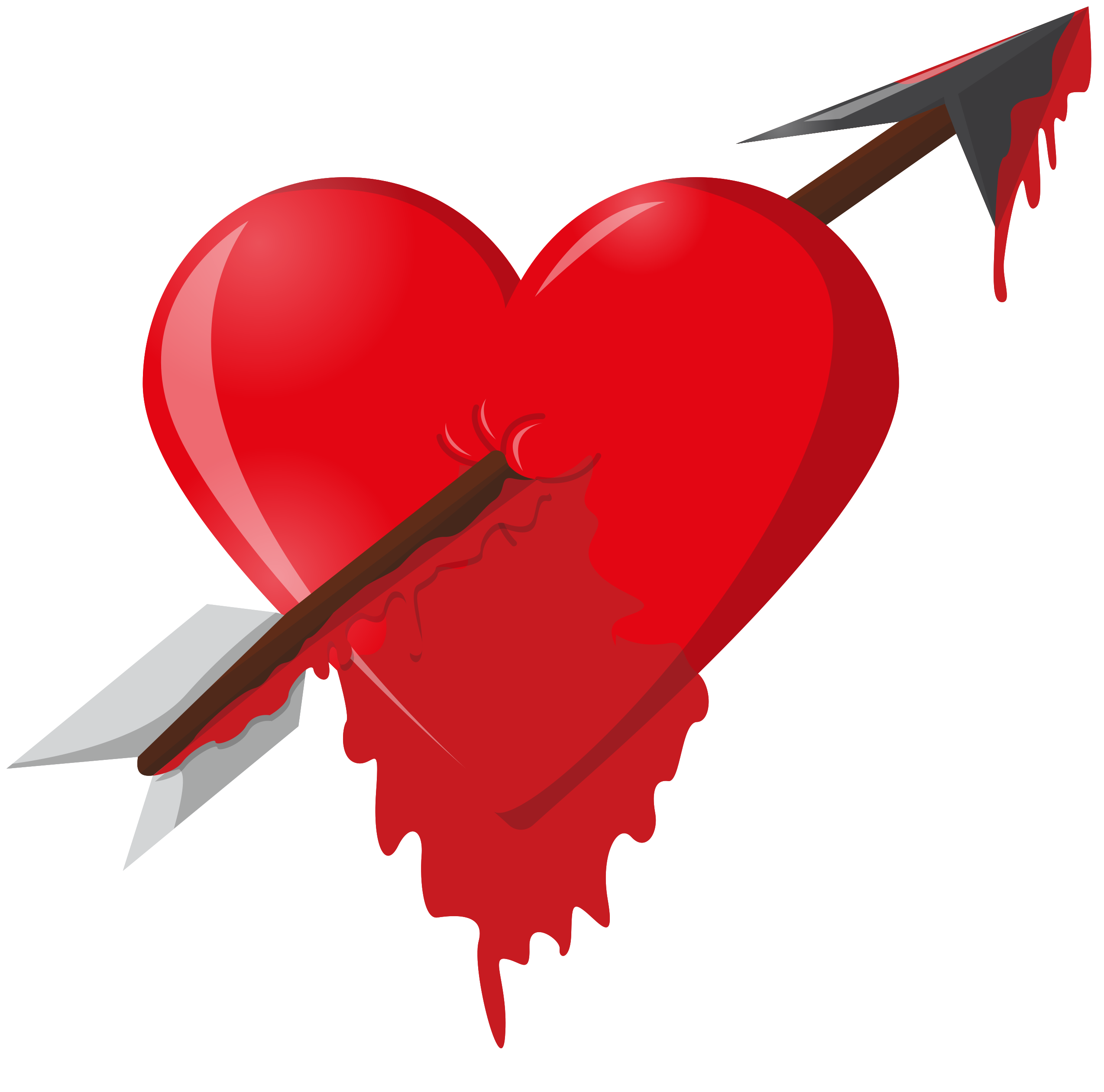 Free heart arrow dripping blood 1186863 PNG with Transparent Background