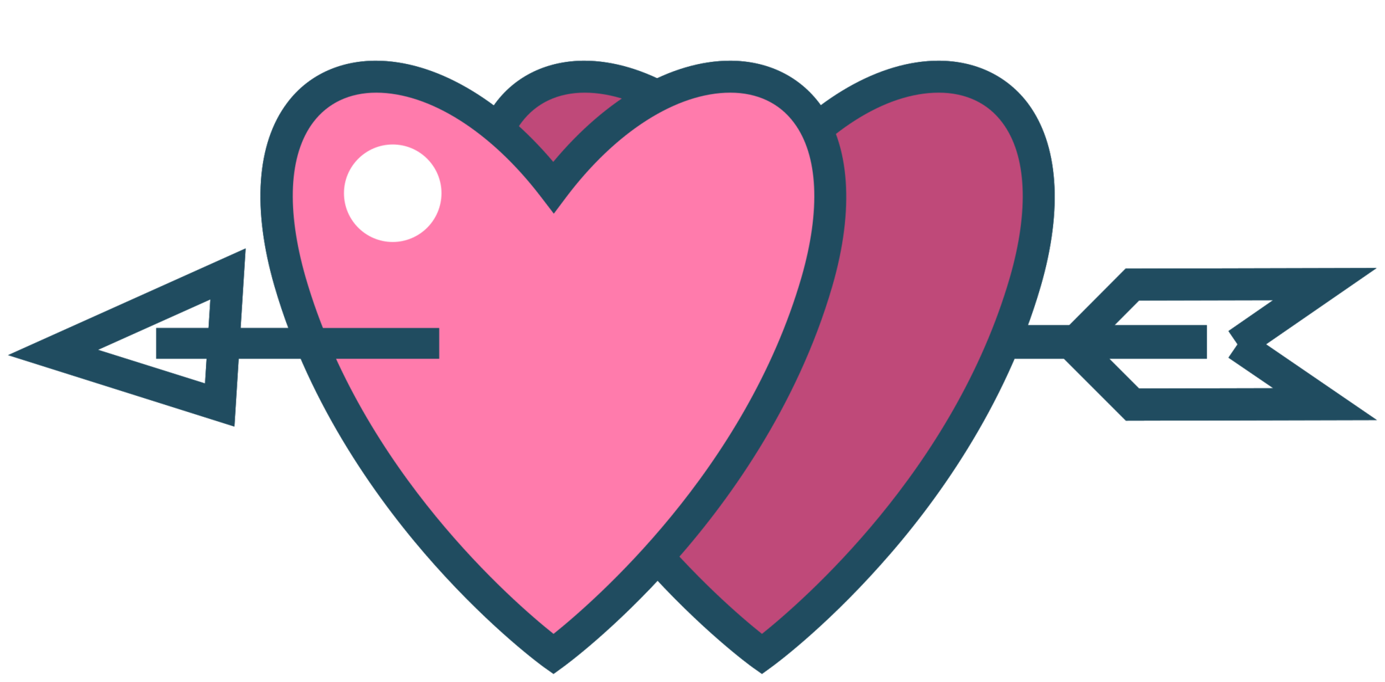 coeur avec flèche png