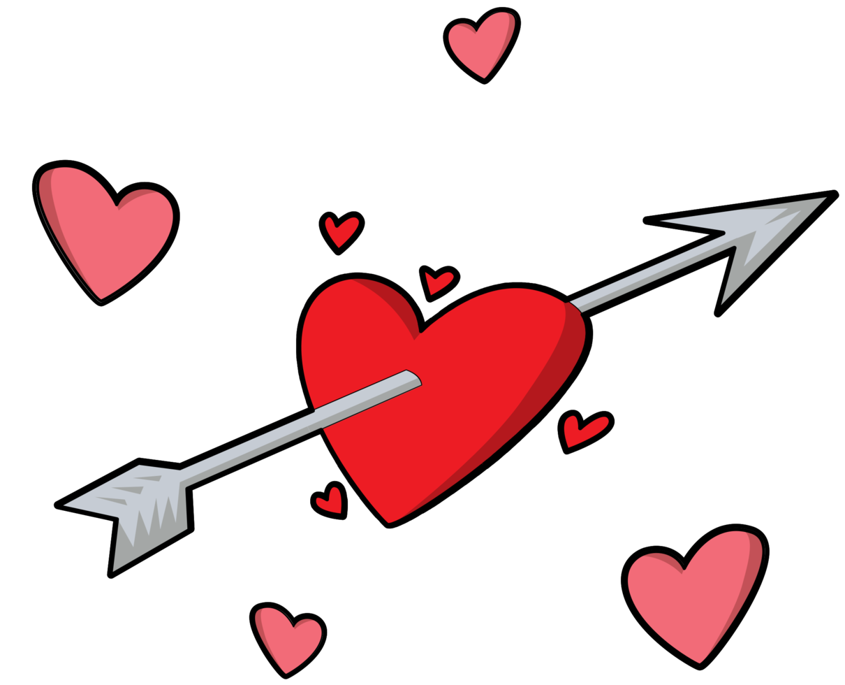 flecha del corazón png