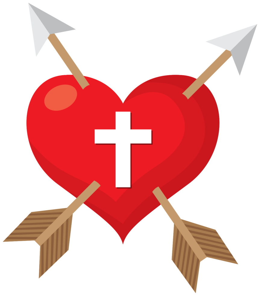 Sacred heart arrow png