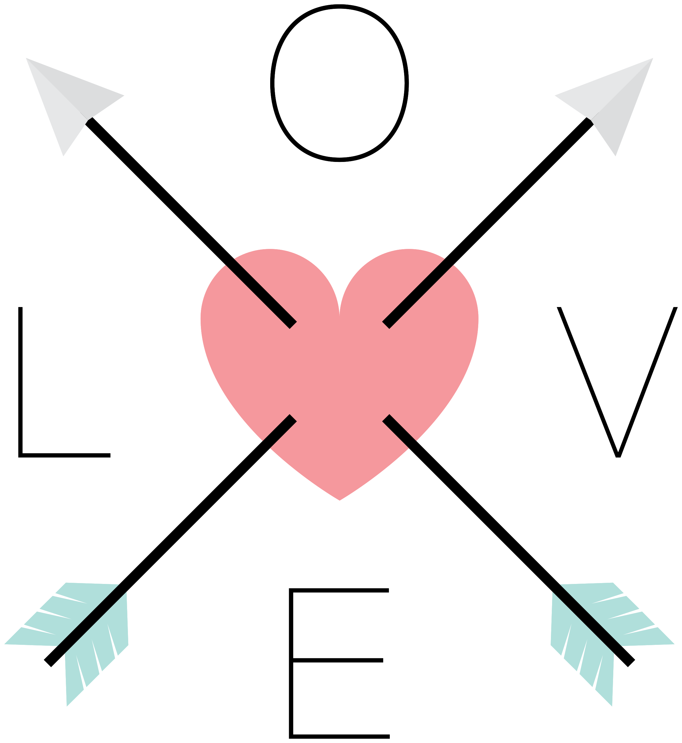 Baixe Símbolo do Amor: Corações com Flechas PNG - Creative Fabrica