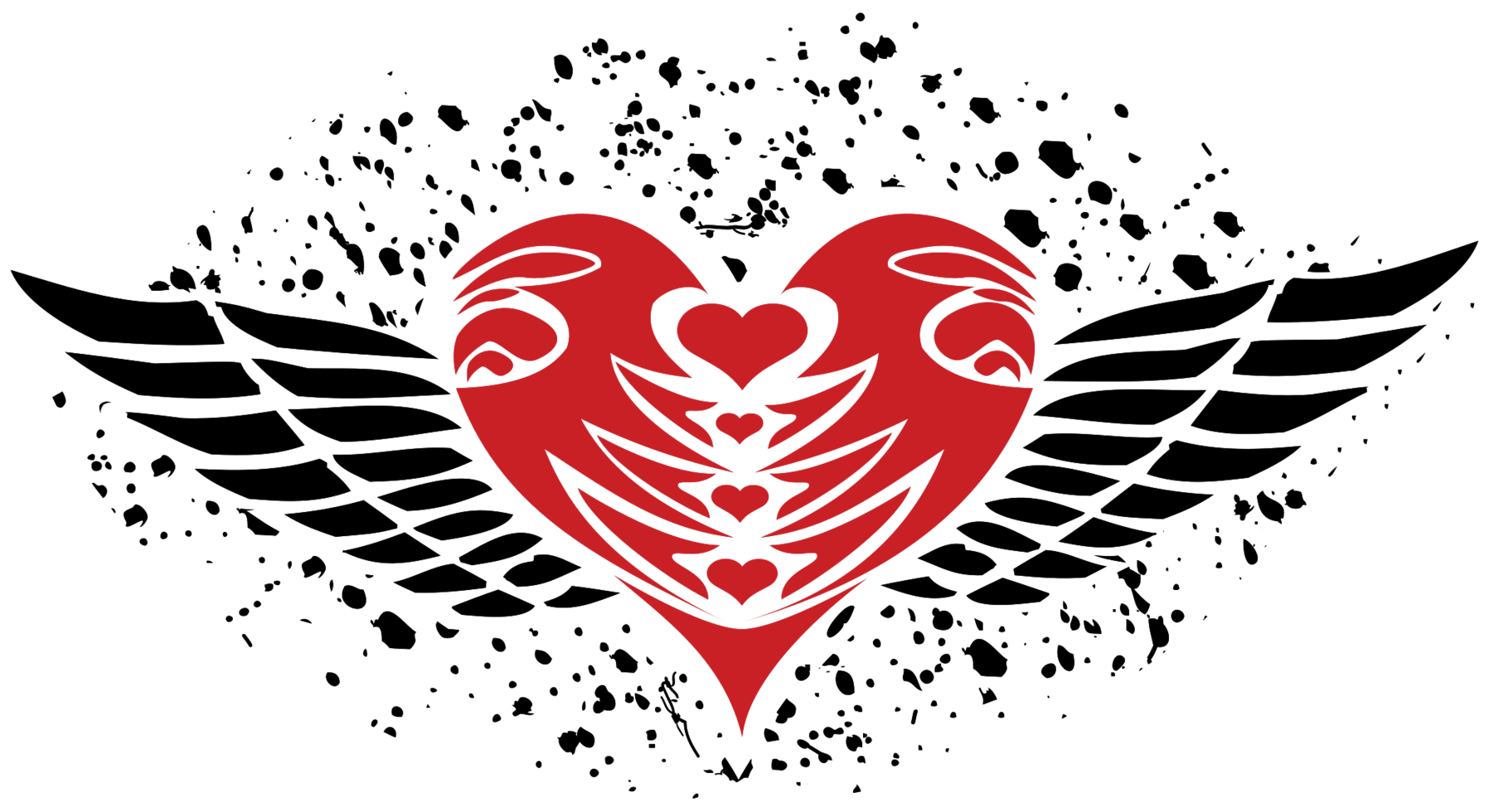 grunge cuore png