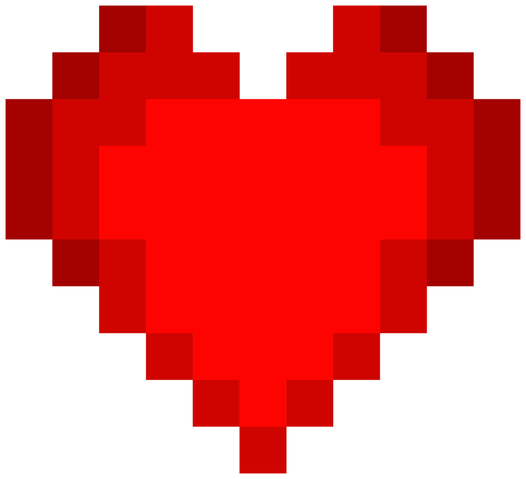 hjärta pixelate png