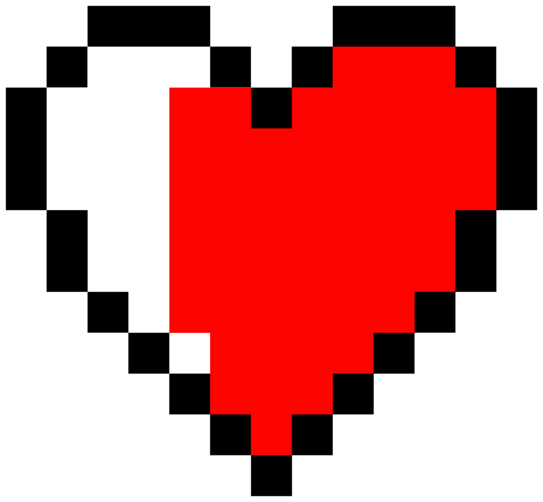 cuore pixelato png