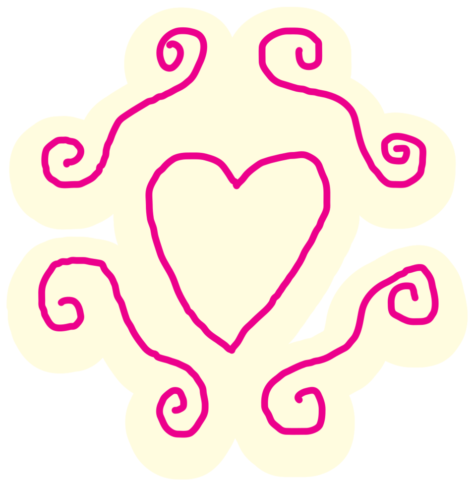 cuore disegnato a mano png