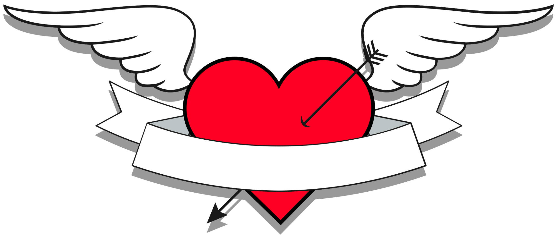 Heart wing png