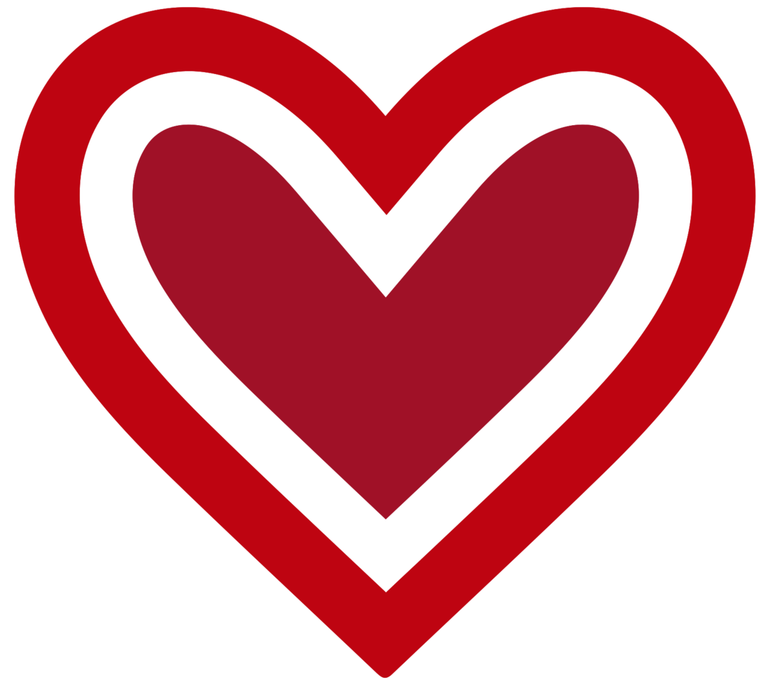 logotipo abstracto de corazón png