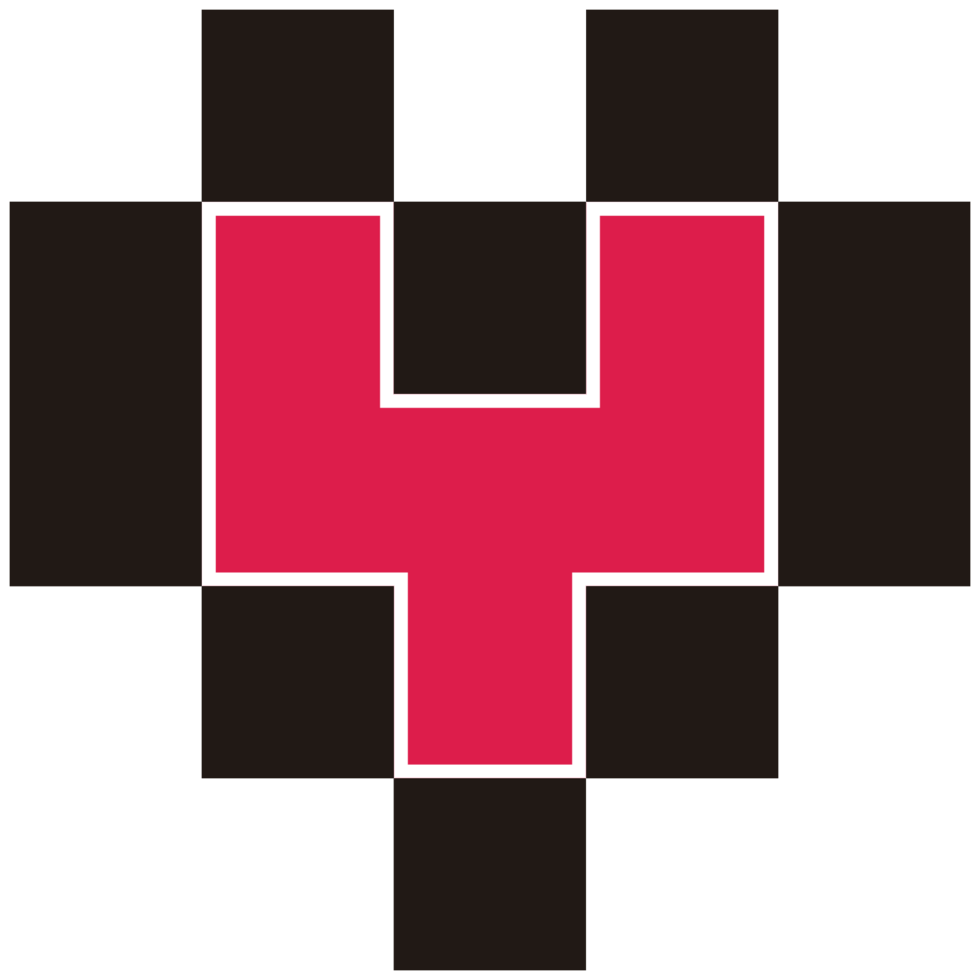 Heart pixelate png