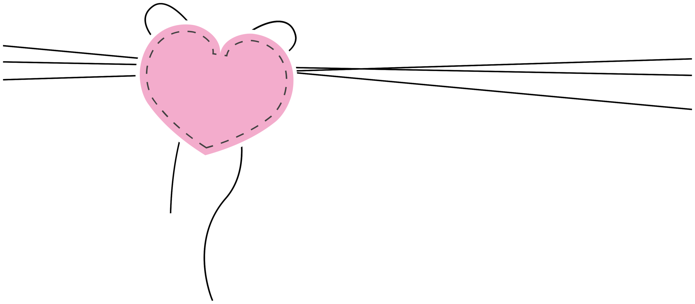 corazón con cuerda png